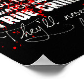 I Watch Enough True Crime They'll Never Find You F Poster (Ecke)