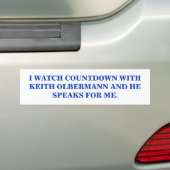I WATCH KEITH OLBERMANN AUTOAUFKLEBER (Auf Auto)