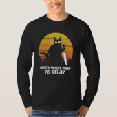 I Watch Murder Shows O Relax Cat Serial Killer Cri T-Shirt (Vorderseite)