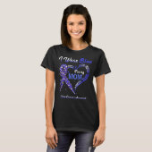 I Wear Blue For My Mom Colon Cancer Awareness T-Shirt (Vorne ganz)