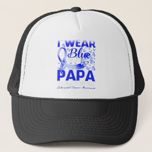 I Wear Blue For My Papa Colorectal Cancer Truckerkappe