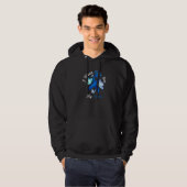 I Wear Blue For My Sister Butterfly Diabetes Aware Hoodie (Vorne ganz)