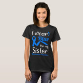 I Wear Blue For My Sister For Hydrocephalus Awaren T-Shirt (Vorne ganz)