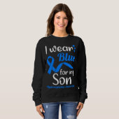I Wear Blue For My Son For Hydrocephalus Awareness Sweatshirt (Vorne ganz)