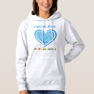 I wear blue for myself autism awareness gifts appa hoodie