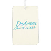 I Wear Blue For Someone I Love Diabetes Awareness Autolufterfrischer (Rückseite)