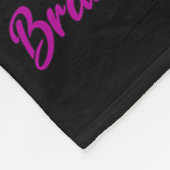 I Wear Burgundy For My Papa Brain Aneurysm Awarene Fleecedecke (Ecke)