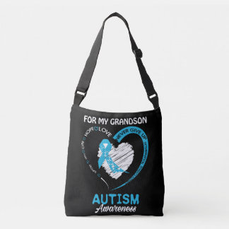 I Wear For My Grandson Autism Tragetaschen Mit Langen Trägern