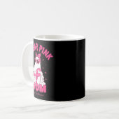 I Wear Nk For My Mom Boo Ghost Breast Cancer Aware Kaffeetasse (Vorderseite Links)