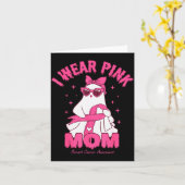 I Wear Nk For My Mom Boo Ghost Breast Cancer Aware Karte (Gelbe Blume)