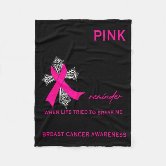 I Wear Nk For Myself My S But Failed Breast Cancer Fleecedecke (Vorderseite)