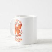 I Wear Orange For Multiple Sclerosis Awareness Ms Kaffeetasse (Vorderseite Links)