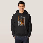 I Wear Orange For My Daddy Dad Leukemia Awareness  Hoodie (Vorne ganz)