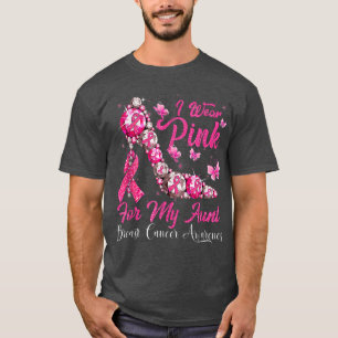 I Wear Pink For My Aunt High Heel Breast Cancer Aw T-Shirt