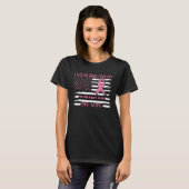 I Wear Pink For My Wife Pink Us Flag T-Shirt (Vorne ganz)