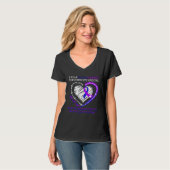 I Wear Purple & Blue For Rheumatoid Arthritis Warr T-Shirt (Vorderseite Vollansicht)