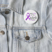 I Wear Purple For My Auntie Alzheimer Awareness Button (Beispiel)