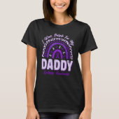 I Wear Purple For My Daddy Epilepsy Awareness Rain T-Shirt (Vorderseite)
