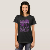 I Wear Purple For My Daughter Epilepsy Awareness R T-Shirt (Vorne ganz)