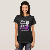 I Wear Purple For My Daughter Ribbon Epilepsy Awar T-Shirt (Vorne ganz)