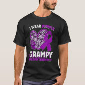 I Wear Purple For My Grampy Epilepsy Awareness Leo T-Shirt (Vorderseite)