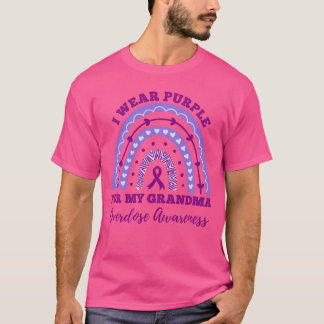 I Wear Purple For My Grandma Overdose Awareness Ra T-Shirt