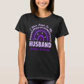 I Wear Purple For My Husband Epilepsy Awareness Ra T-Shirt (Vorderseite)