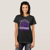 I Wear Purple For My Husband Epilepsy Awareness Ra T-Shirt (Vorne ganz)