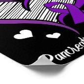 I wear Purple for my Mom Pancreatic Cancer Awarene Poster (Ecke)