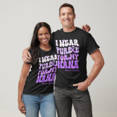 I Wear Purple For My Nana Heimers Awareness Suprt  T-Shirt (Unisex)