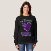 I Wear Purple For My Niece Epilepsy Awareness Supp Sweatshirt (Vorne ganz)