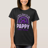 I Wear Purple For My Pappy Epilepsy Awareness Rain T-Shirt (Vorderseite)