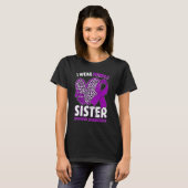 I Wear Purple For My Sister Epilepsy Awareness Leo T-Shirt (Vorne ganz)