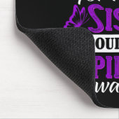 I Wear Purple For My Sister Epilepsy Warrior Aware Mousepad (Ecke)