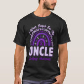 I Wear Purple For My Uncle Epilepsy Awareness Rain T-Shirt (Vorderseite)