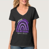I Wear Purple For Nana Alzheimer's Awareness Rainb T-Shirt (Vorderseite)