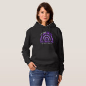 I Wear Purple For Papa Alzheimer's Awareness Rainb Hoodie (Vorne ganz)