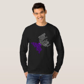 I Wear Purple For Sarcoidosis Awareness Warrior T-Shirt (Vorne ganz)