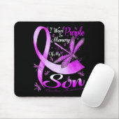 I Wear Purple In Memory For My Son Overdose Awaren Mousepad (Mit Mouse)