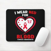 I Wear Red For Blood Cancer Awareness 3  Mousepad (Mit Mouse)