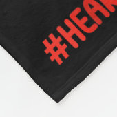 I Wear Red For My Boyfriend Heart Disease Awarenes Fleecedecke (Ecke)