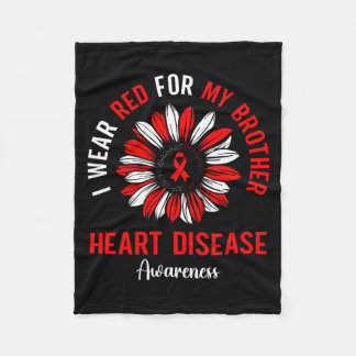 I Wear Red For My Brother Heart Disease Awareness  Fleecedecke