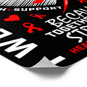 I Wear Red For My Son Heart Disease Awareness Prod Poster (Ecke)