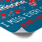 I Wear Red For Someone Heart Disease Awareness  Poster (Ecke)