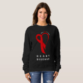 I Wear Red To Fight Heart Disease Awareness CHD Gi Sweatshirt (Vorne ganz)