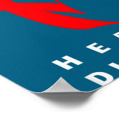 I Wear Red To Fight Heart Disease Awareness Chd Ri Poster (Ecke)