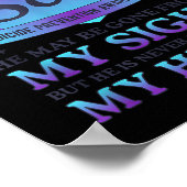 I Wear Teal &amp; Purple For My Son Suicide Preven Poster (Ecke)