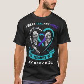 I Wear Teal And Purple Ba T-Shirt (Vorderseite)