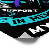 I Wear Teal And Purple For My Dad Father Suicide A Poster (Ecke)