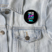 I Wear Teal And Purple For My Dad Suicide Preventi Button (Beispiel)